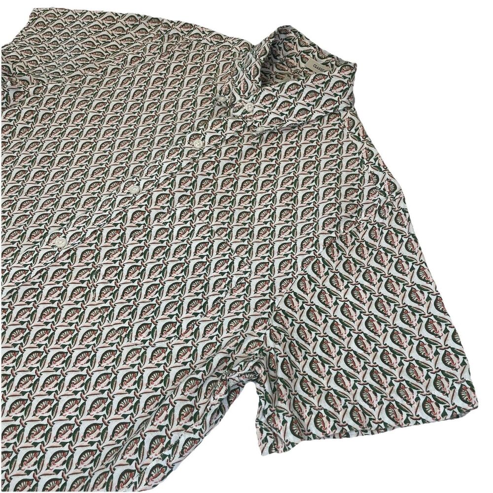 J Crew Men’s Linen Floral Short sleeve Shirt Sz S